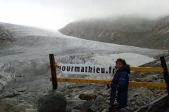 Le glacier du Rhône 2437m en suisse